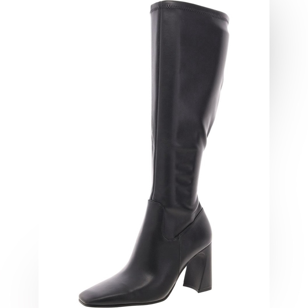 Steve Madden Lamarca Knee-High Block-Heel Stretch Dress Boots Size 9 BNIB